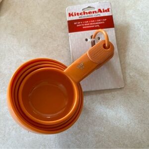 KitchenAid Tangerine Measuring Cups Set NWT